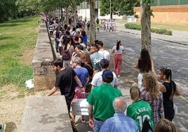 Colas para acceder a la Quinta en el pasado Curpillos.