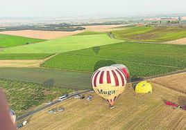 Imagen desde uno de los globos en la regata de 2021.