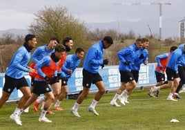Entrenamiento del Alavés de esta última temporada.
