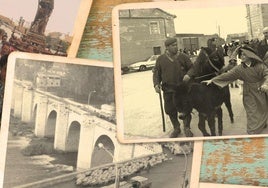 Collage con fotos antiguas de Cabezón