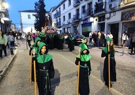 El paso con María Magdalena en una procesión de otro año.