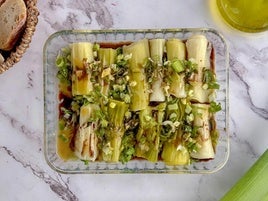 Puerros con vinagreta