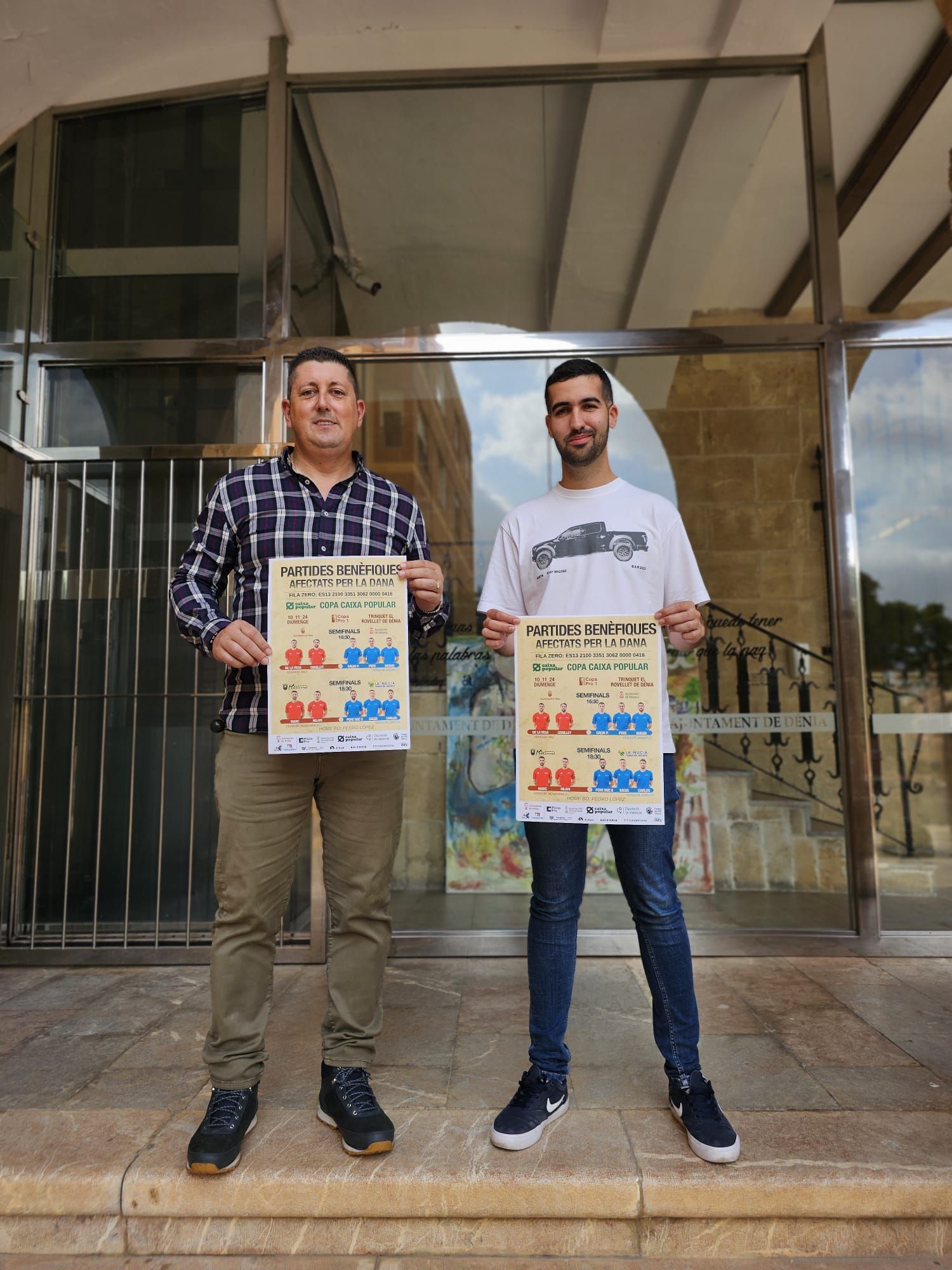 Dénia acoge dos partidas profesionales de pilota a beneficio de las víctimas de la DANA
