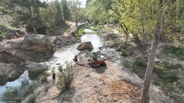 Trabajos en el río Tuéjar.