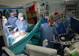 Intervención ante una cardiopatía de niños.